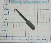 754-016-G01 Шлифовальная насадка для бормашин зеленая цилиндр конус 6х18мм